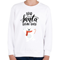 PRINTFASHION Bear - Gyerek pulóver - Fehér