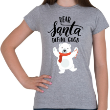 PRINTFASHION Bear - Női póló - Sport szürke női póló