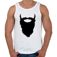 PRINTFASHION Beard - Férfi atléta - Fehér atléta, trikó