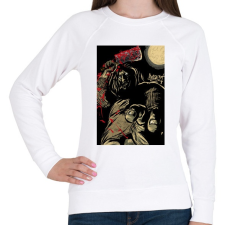 PRINTFASHION Beast Design Killer - Női pulóver - Fehér női pulóver, kardigán