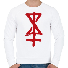 PRINTFASHION Beast Design Logo - Férfi pulóver - Fehér