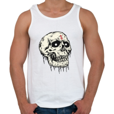PRINTFASHION Beast Design Skull - Férfi atléta - Fehér atléta, trikó