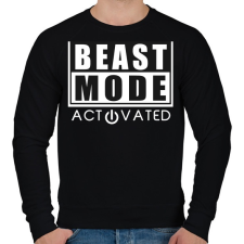 PRINTFASHION BEAST MODE - Férfi pulóver - Fekete férfi pulóver, kardigán