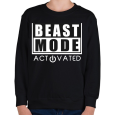 PRINTFASHION BEAST MODE - Gyerek pulóver - Fekete
