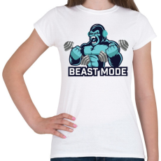 PRINTFASHION BEAST MODE - Női póló - Fehér