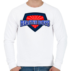 PRINTFASHION BEASTIE BOYS - Férfi pulóver - Fehér