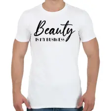 PRINTFASHION Beauty is my business - Férfi póló - Fehér férfi póló