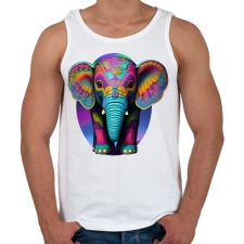 PRINTFASHION Bébi elefánt - Férfi atléta - Fehér atléta, trikó