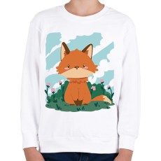 PRINTFASHION Bébi róka - Gyerek pulóver - Fehér