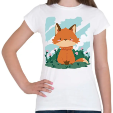 PRINTFASHION Bébi róka - Női póló - Fehér női póló