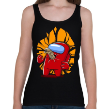 PRINTFASHION Bébi születik - Női atléta - Fekete női trikó