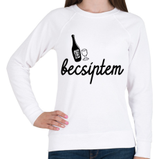PRINTFASHION Becsíptem - Női pulóver - Fehér