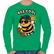 PRINTFASHION Bee cool - Férfi pulóver - Zöld férfi pulóver, kardigán