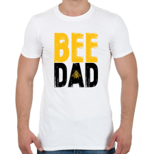 PRINTFASHION Bee Dad - Férfi póló - Fehér férfi póló