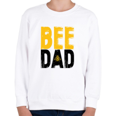 PRINTFASHION Bee Dad - Gyerek pulóver - Fehér