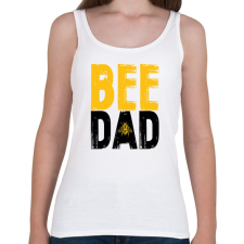 PRINTFASHION Bee Dad - Női atléta - Fehér női trikó