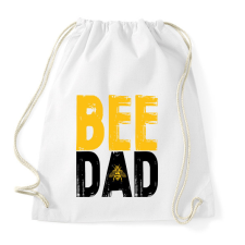 PRINTFASHION Bee Dad - Sportzsák, Tornazsák - Fehér tornazsák