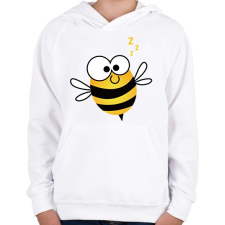 PRINTFASHION bee - Gyerek kapucnis pulóver - Fehér gyerek pulóver, kardigán