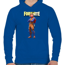 PRINTFASHION Beef Boss Fortnite - Férfi kapucnis pulóver - Királykék férfi pulóver, kardigán
