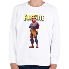 PRINTFASHION Beef Boss Fortnite - Gyerek pulóver - Fehér