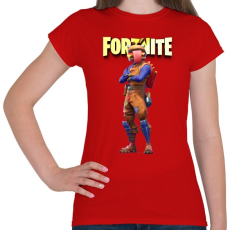 PRINTFASHION Beef Boss Fortnite - Női póló - Piros