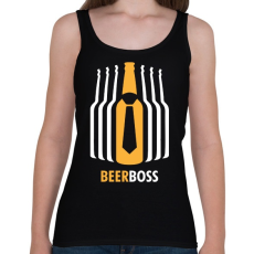 PRINTFASHION Beer Boss - Női atléta - Fekete
