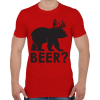 PRINTFASHION Beer?  - Férfi póló - Piros