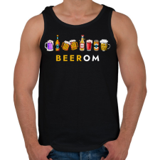 PRINTFASHION BEEROM - Bírom! VICCES SÖRÖS AJÁNDÉK ÖTLET - Férfi atléta - Fekete atléta, trikó