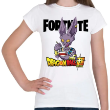 PRINTFASHION Beerus - Fortnite - Női póló - Fehér női póló