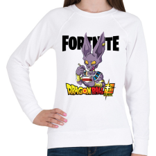 PRINTFASHION Beerus - Fortnite - Női pulóver - Fehér női pulóver, kardigán