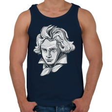 PRINTFASHION Beethoven - Férfi atléta - Sötétkék