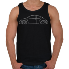 PRINTFASHION Beetle profil - Férfi atléta - Fekete atléta, trikó