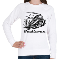 PRINTFASHION Beetle run eroded - Női pulóver - Fehér