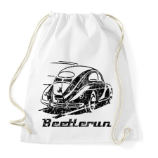 PRINTFASHION Beetle run eroded - Sportzsák, Tornazsák - Fehér tornazsák