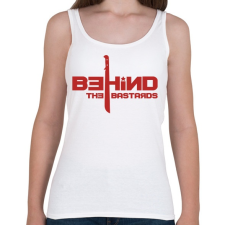 PRINTFASHION Behind the bastards - Női atléta - Fehér női trikó
