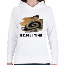 PRINTFASHION Bejgli Time - Női kapucnis pulóver - Fehér