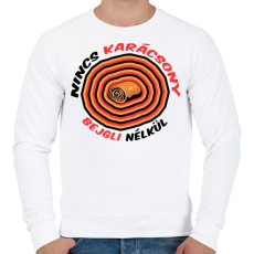 PRINTFASHION Bejglis Karácsony - Férfi pulóver - Fehér