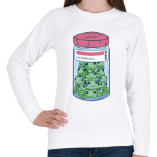 PRINTFASHION Béka antidepresszáns - Női pulóver - Fehér