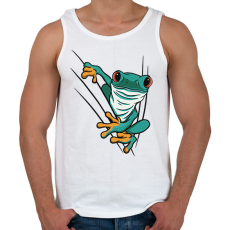 PRINTFASHION Béka - Férfi atléta - Fehér