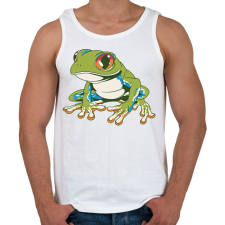 PRINTFASHION Béka - Férfi atléta - Fehér atléta, trikó