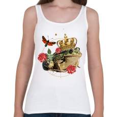 PRINTFASHION Béka király - Női atléta - Fehér