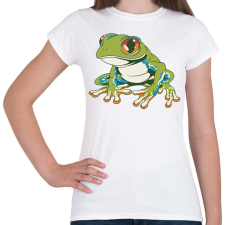 PRINTFASHION Béka - Női póló - Fehér női póló