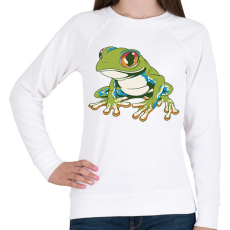 PRINTFASHION Béka - Női pulóver - Fehér