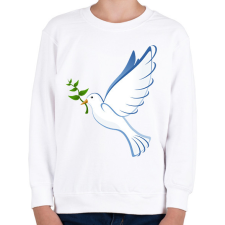 PRINTFASHION Békegalamb - Gyerek pulóver - Fehér gyerek pulóver, kardigán