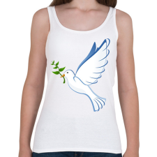 PRINTFASHION Békegalamb - Női atléta - Fehér női trikó