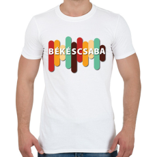 PRINTFASHION Békéscsaba - Színes - Férfi póló - Fehér