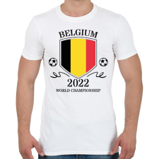 PRINTFASHION Belgium 2022 - Férfi póló - Fehér férfi póló