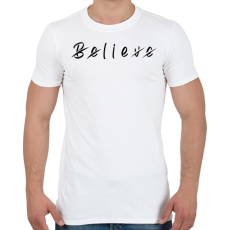 PRINTFASHION Believe - Férfi póló - Fehér