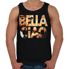 PRINTFASHION Bella Ciao-01 - Férfi atléta - Fekete