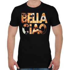 PRINTFASHION Bella Ciao-01 - Férfi póló - Fekete